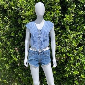 Citizens Of Humanity DIY Cut Off Distressed Denim Shorts